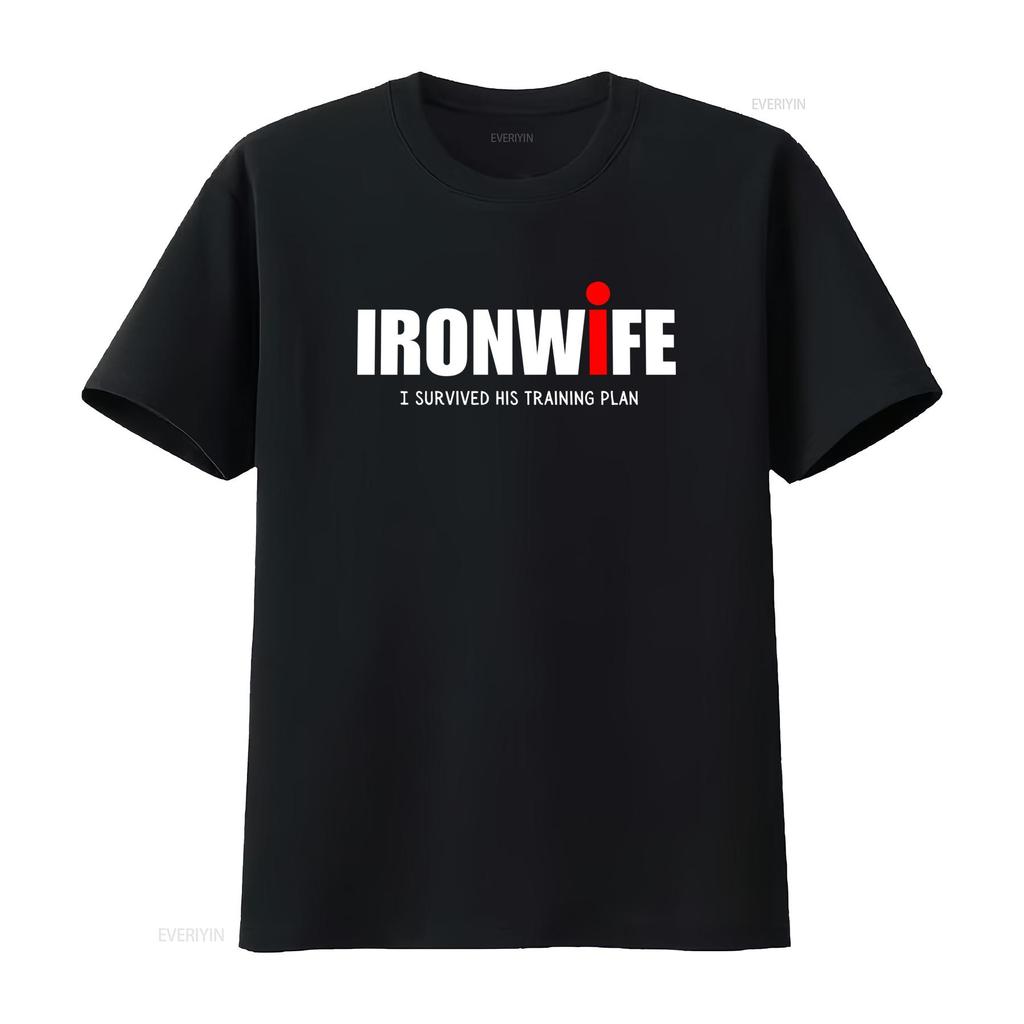 Футболка Ironwife Поддержка Триатлона для Триатлета Плавание Велосипед Бег Топ Смешной Три-Юмор Я Выжил Его План Тренировок винтаж