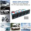 12 В 1-5 Gang Универсальный тумблер Панель USB Автомобиль Лодка Морской Автофургон Грузовик Синий светодиод Стильные аксессуары Морской кулисный переключатель