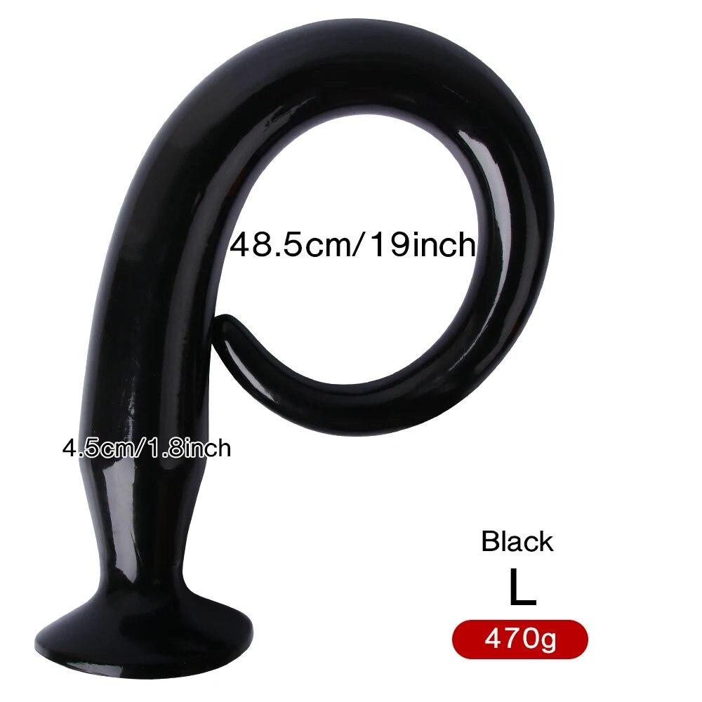 Анальная пробка, супер длинная Анальная пробка, хвост для женщин, анальный фаллоимитатор, расширитель, мужской массаж простаты, эротические сексуальные игрушки для пар, секс-игрушка для женщин