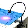 USB Ultraviolet Curing Lamp LED Blacklight Gooseneck Light with Clamp UV Light Fixture Black Light Lamp for Stain Detection