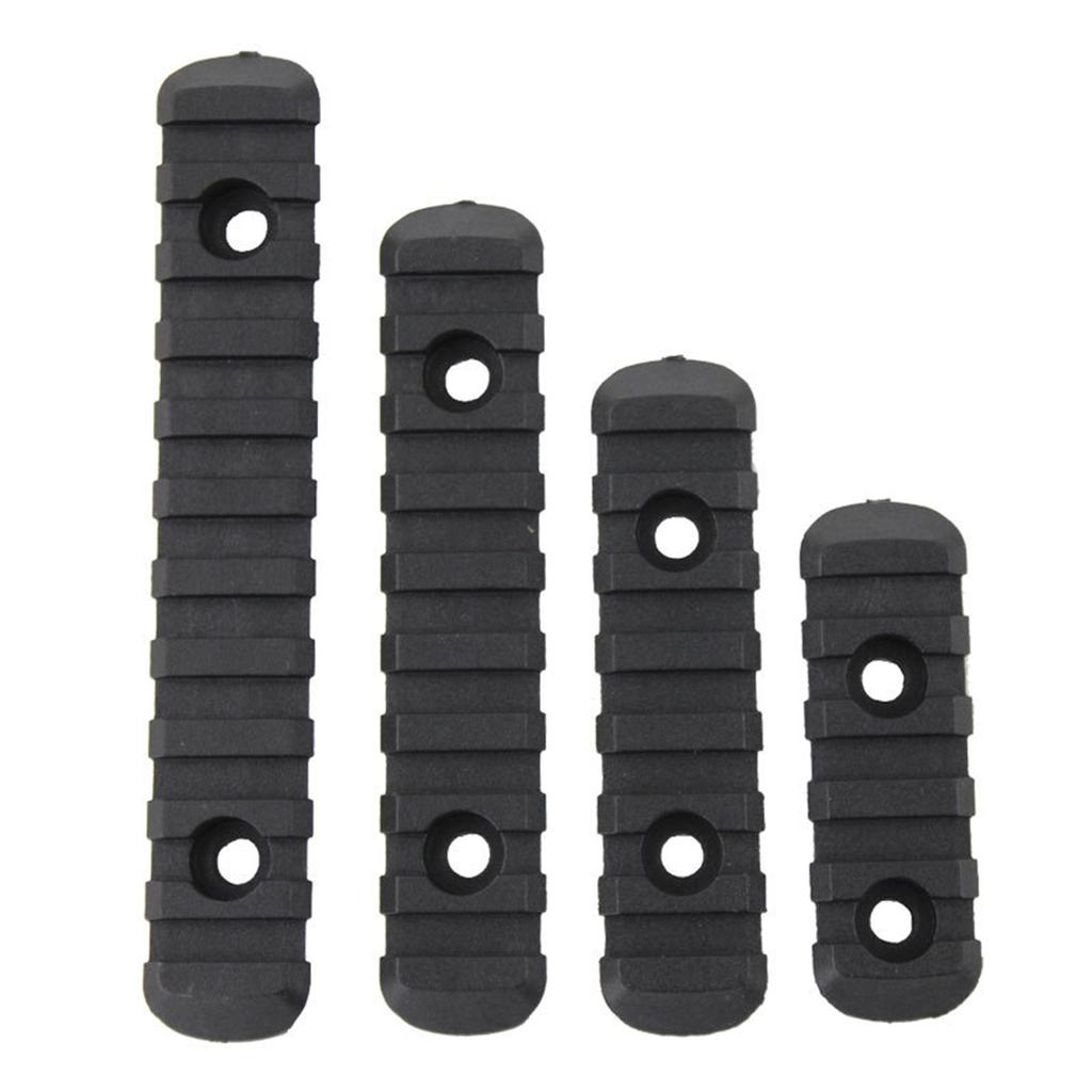 4Pcs Guide Rail Strip Modified Decoration Accessories Wood Guard Component 20mm Black