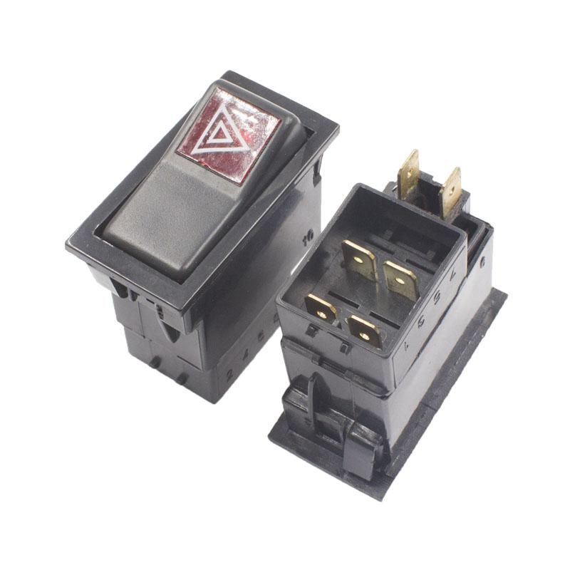 KELIMI Car-styling Modified Rocker Switch Button Universal engine stop+larme/fan/power/wiper/fog lamp switch with cable