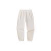 Спортивные брюки Lifestyle Series, однотонные, средней талии, с манжетами, из флиса, трикотажные, женские, на утином пуху, белые 962348304-1
