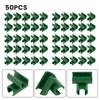 Зажим для растений 50 шт. Соединители Прочные для вьющихся овощей и фруктов Фиксаторы для садовых шестов Соединители для шестов защиты от солнца