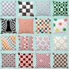 Contrasted Color Combination Geometric Plaid Printed Pillow Case Chess Board Plaid Nordic Sofa Living Room Plush Pillow