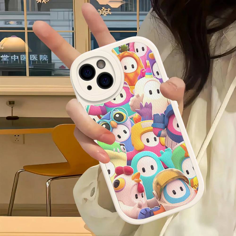 F-Fall G-Guys Игровая вечеринка Чехол для телефона Жесткая кожа Для IPhone 14 13 16 Mini 15 14 11 12 Pro Max Plus Fundas