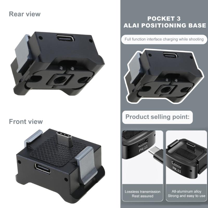 Quick Install Camera Positioning Base Mini Tripod Kit Enhances Stability Safety For Pocket 3 Camera Mount