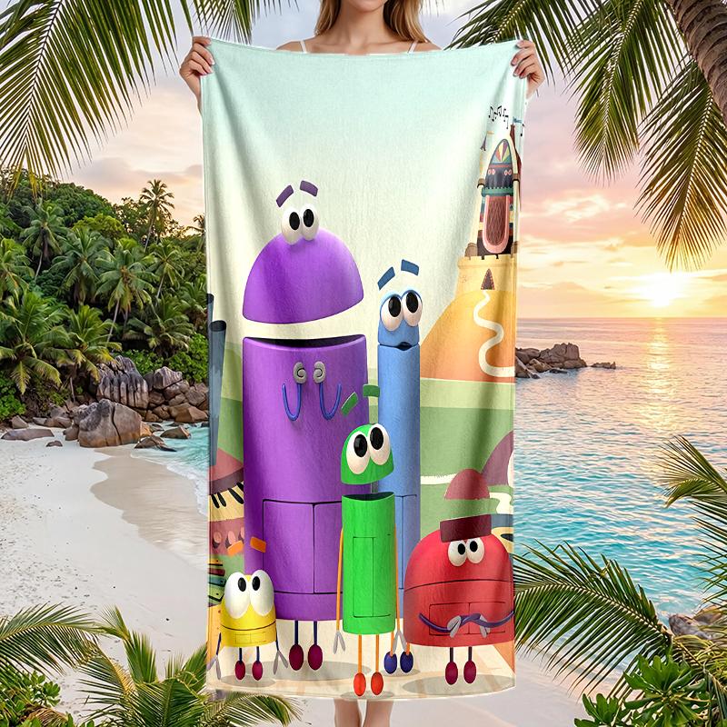 Ask Storybots Fashion Beach Towel: Ideal for Summer Adventures Soft, absorbent and quick drying suitable for swimming and bathing