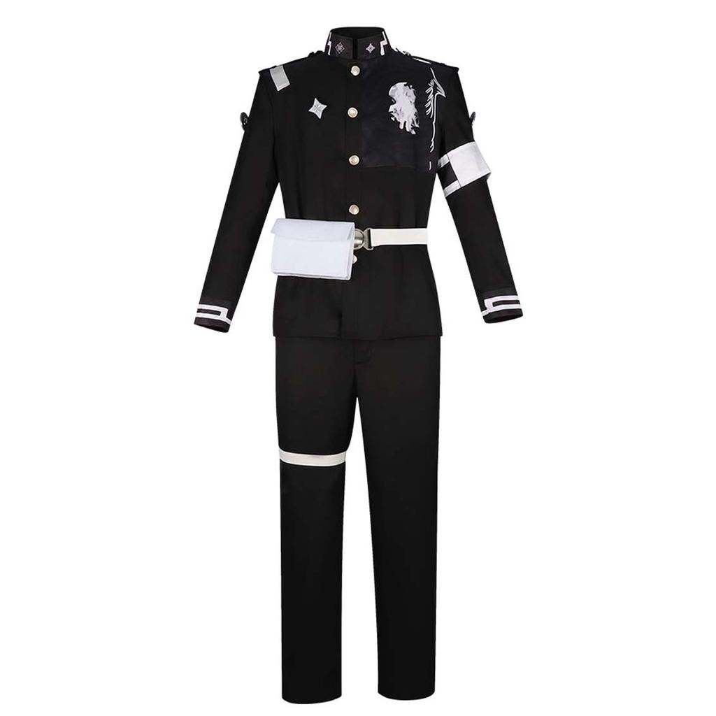 Halloween Party the Hundred Line Sumino Takumi Cosplay Battle Uniform Costume or Red Wig GAHC-054
