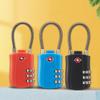 TSA Customs Password Lock Anti-theft Wire Rope Padlock Durable 3 Digit Combination Lock  Travel