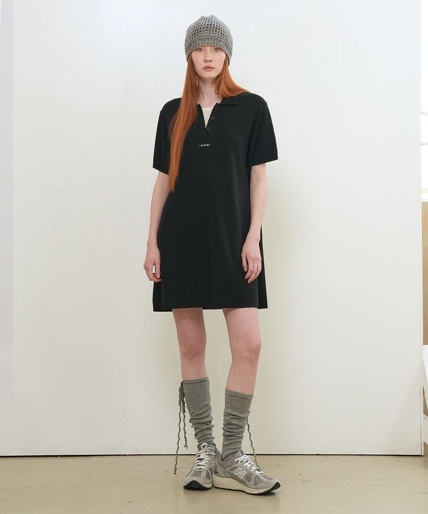 General Idea Layered Collar Easy Dress [Black] / Gf2Lop510