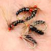 6PCS #12 Tungsten Bead Head Nymph Fly Rainbow Trout Fly Fishing