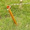 10PCS New Aluminium Alloy Tent Peg Nail Stakes with Rope