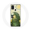 Case - Amazon - Samsung Galaxy A21S - Flexible - Green - Parrots