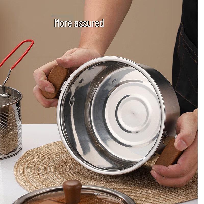 Wutuo 304 Stainless Steel Deep Pot with Steamer and Lid