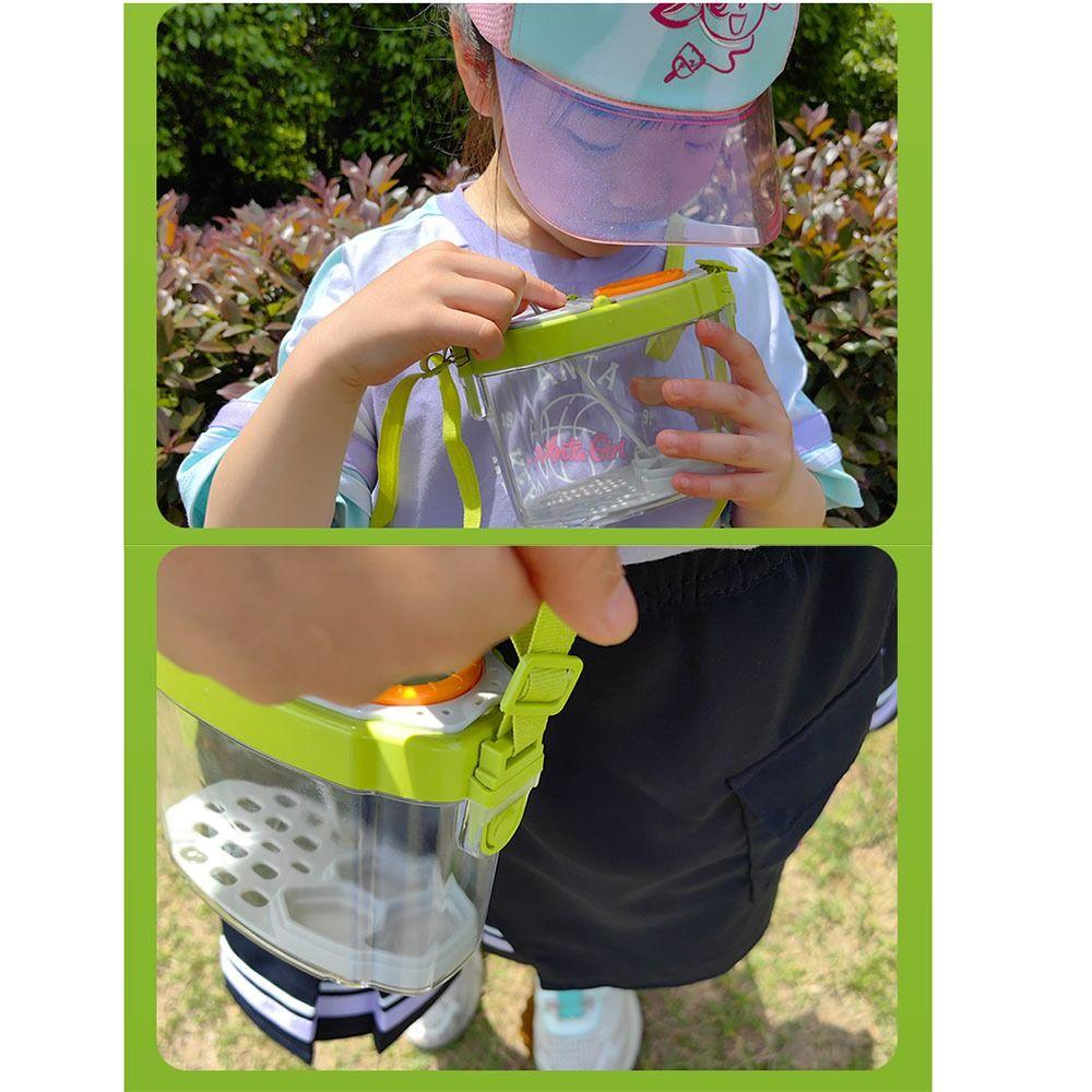 Breathable Insect Observation Box Kit Adjustable Straps Insect Feeding Bin  Snails