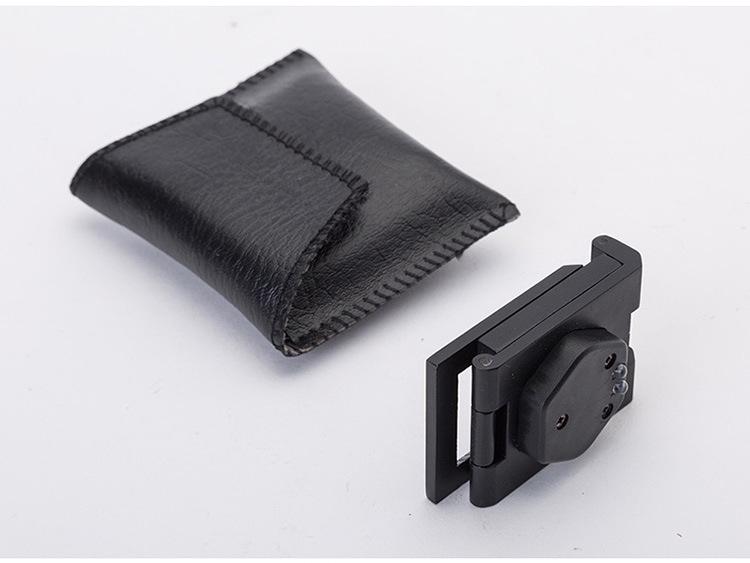 9005B 10x LED Light All-Metal Folding Magnifier with Scale for Cloth Measurement