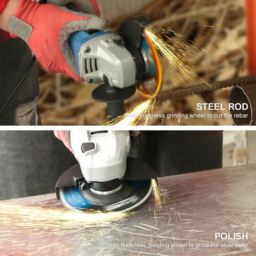 Электроинструменты для шлифовальной машины, 6 А, 750 Вт, 11000 об/мин, угловые шлифовальные инструменты 4-1/2 дюйма с 3-позиционной регулировкой
