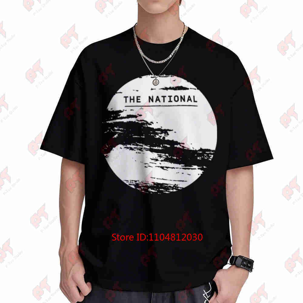 The National Band Tour Black Fader Short Sleeve Tee 100% Cotton T-Shirt