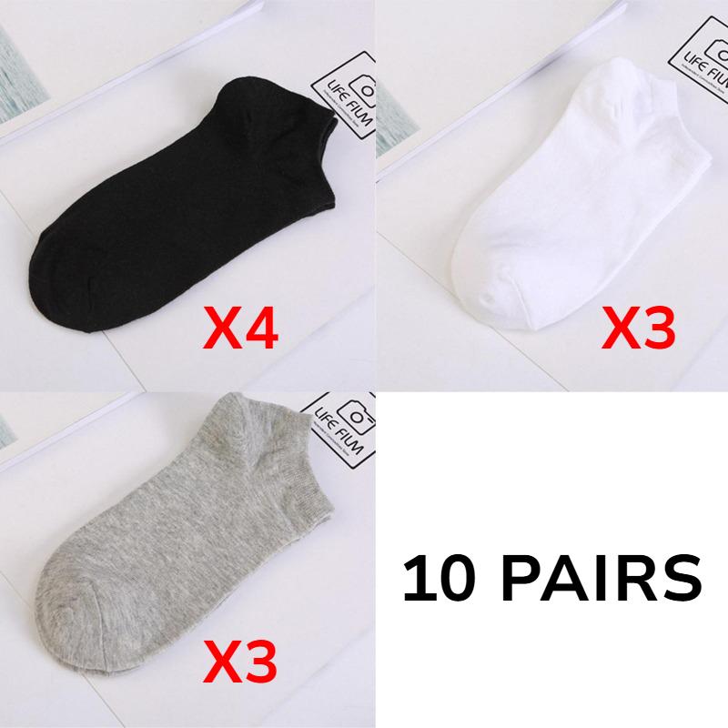 5 пар женских белых и черных носков до щиколотки, женские носки, дышащие спортивные носки, однотонные носки-лодочки, удобные полиэстеровые носки