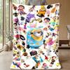 Soft Flannel Blanket Lightweight Cozy Bedroom Living Room CoverMinions Despicable Me
