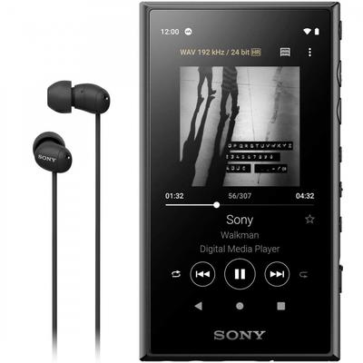 Sony Walkman 16 ГБ серии A NW-A105HN: MP3-плеер с высоким разрешением, совместимый с Bluetooth, Android, совместимый с microSD, сенсорная панель с поддержкой до 26 часов
