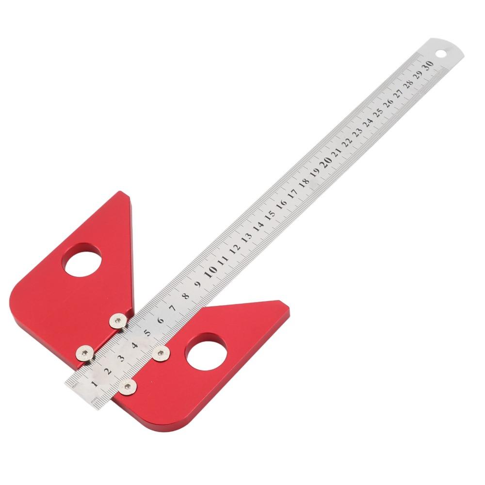 Центроискатель 45/90 градусов, разметочный инструмент из алюминиевого сплава, для разметки и разметки в деревообработке