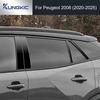 Наклейка на B-стойку автомобиля Для Peugeot 2008 2024 2025 Накладка на оконный молдинг Наклейка на B-стойку Полированный аксессуар для стойки