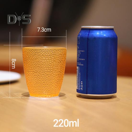 Чашка для питья, термостойкая многоразовая утолщенная акриловая чашка для воды в горошек, бар, ресторан, стакан для воды