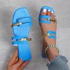 New Women's Shoes Summer Flats Flip Flops Dress Shallow Casual Female Slides Rome Open-toe Women Slippers Slingback Sandals
