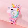 Children's Necklace Unicorn Quartz Watch Ear Clip Scrunchie Set Explosive European and American Ear Clip Scrunchie Ring