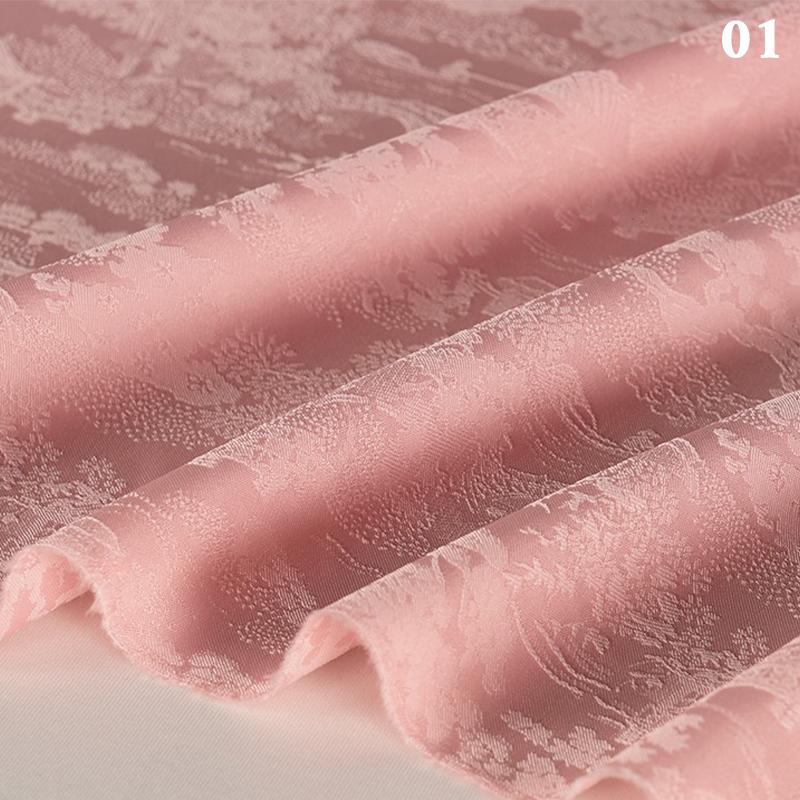 1/2/3 м мягкая шелковая атласная парчовая ткань с цветочным узором жаккардовая дамасская ткань для самостоятельного изготовления чонсама ханьфу платье костюм обивка