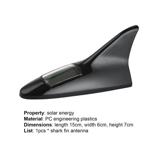 Antenna High Light Solar Power Brightness Pc Engineering Plastic Sharkfin Warning Led Light For Car