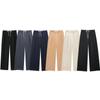 Women's Waist Chic Straight Pants Wide-legged Pants for Commuter Fashion Design Leisure Elegant Women's