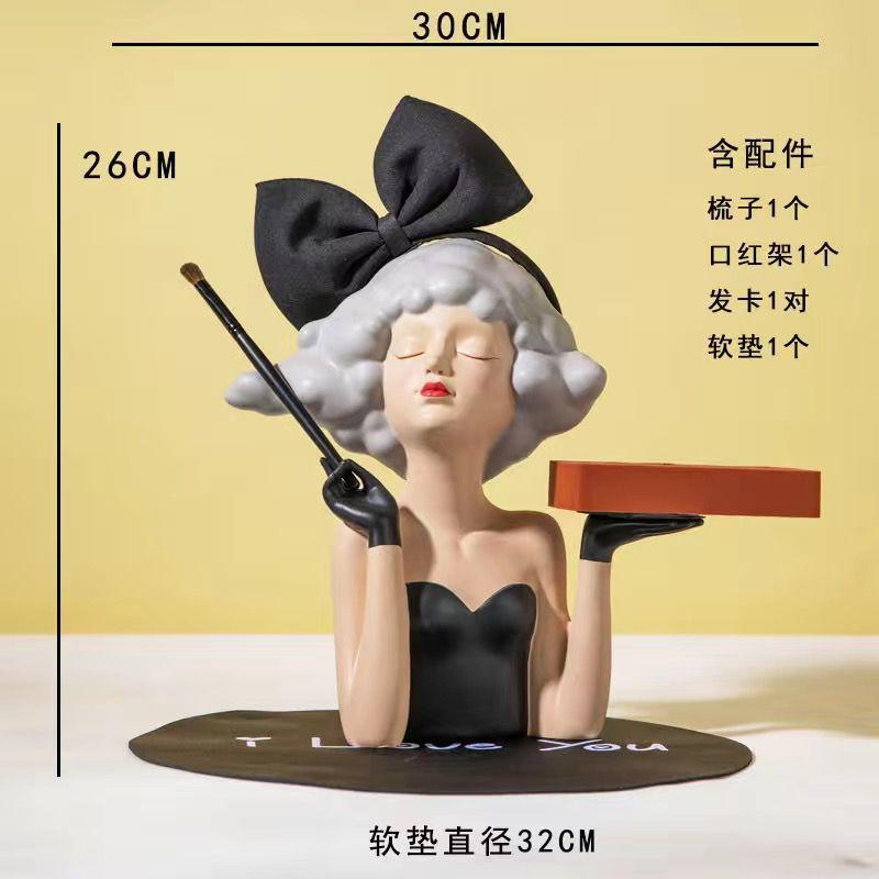 Креативные современные смоляные украшения для девочки, исцеляющий департамент, скульптура для украшения прихожей, дома, спальни, туалетного столика, фигурки, поделки