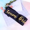 6Pcs Bride To Be Sash Team Bride Satin Sash Hen Night Bridal Shower Party Decor