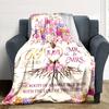 Family Tree Anniversary Celebration Blanket Customize Your Name Warmthful Decor Perfect For Sofa Couch Office Bed Picnics For All Occasions Stylish