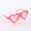 Kids Glow-in-the-Dark Glasses 3 Light Modes Light-Up Frames Battery-powered Heart Shape Cosplay