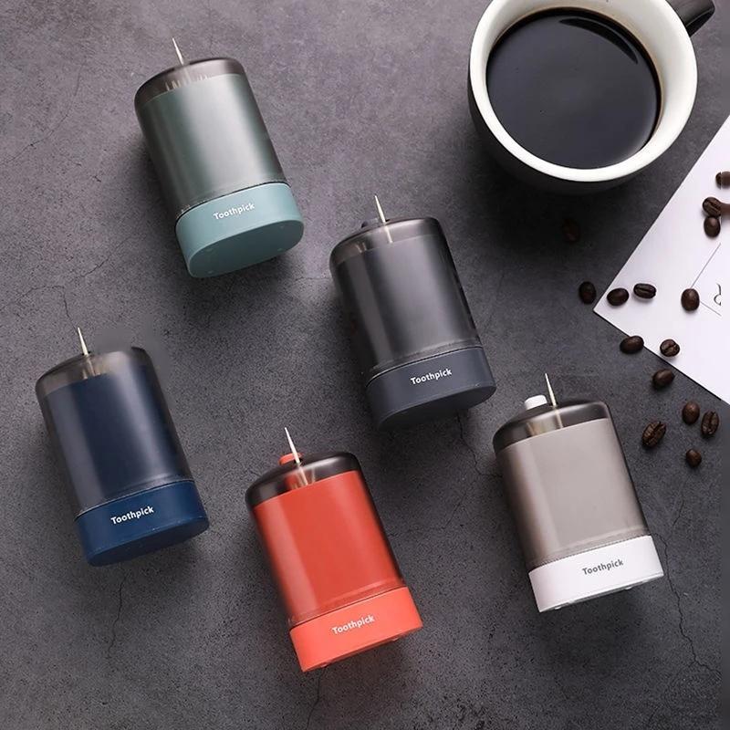 Коробка для зубочисток Съемный диспенсер для хранения зубочисток Автоматический нажимной держатель для зубочисток Коробка для украшения стола Держатель для зубочисток