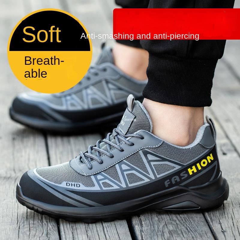 Обувь для страхования труда Мужская противоударная и противопрокольная, рабочая защитная обувь Утепленная электрическая обувь