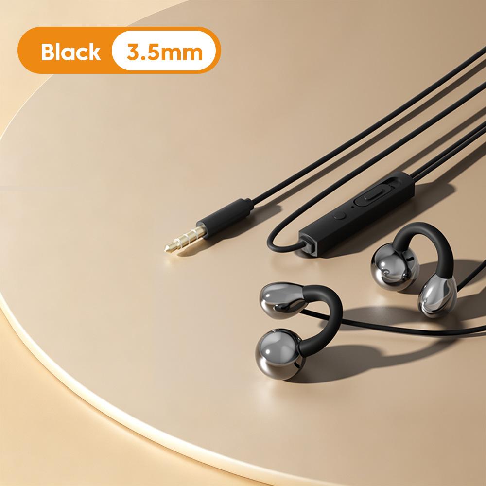 Проводные наушники с клипсой Type C 3,5 мм, с управлением, HIFI звук, спортивные вкладыши, игровые гарнитуры, наушники с HD микрофоном для iPhone 15 16 17