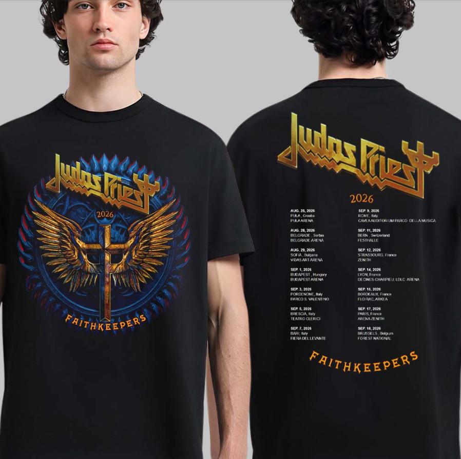 Judas Priest 2026 Faithkeepers Europe Даты Расписание Тура Футболка Унисекс