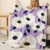 Plush Floral Flannel Blanket – Soft, Cozy & Warm, Perfect for Single Bedroom, Home, Christmas & Halloween