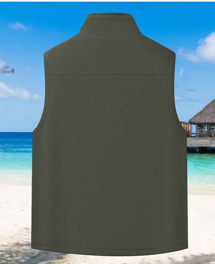 Мужской зимний жилет Plus Velvet Multi-Pocket Vest - Outdoor Fishing & Workwear