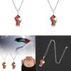 Stainless Steel Palestinian Map Pendant Necklace Ethnic Style Couple's Trendy Titanium Steel Accessory