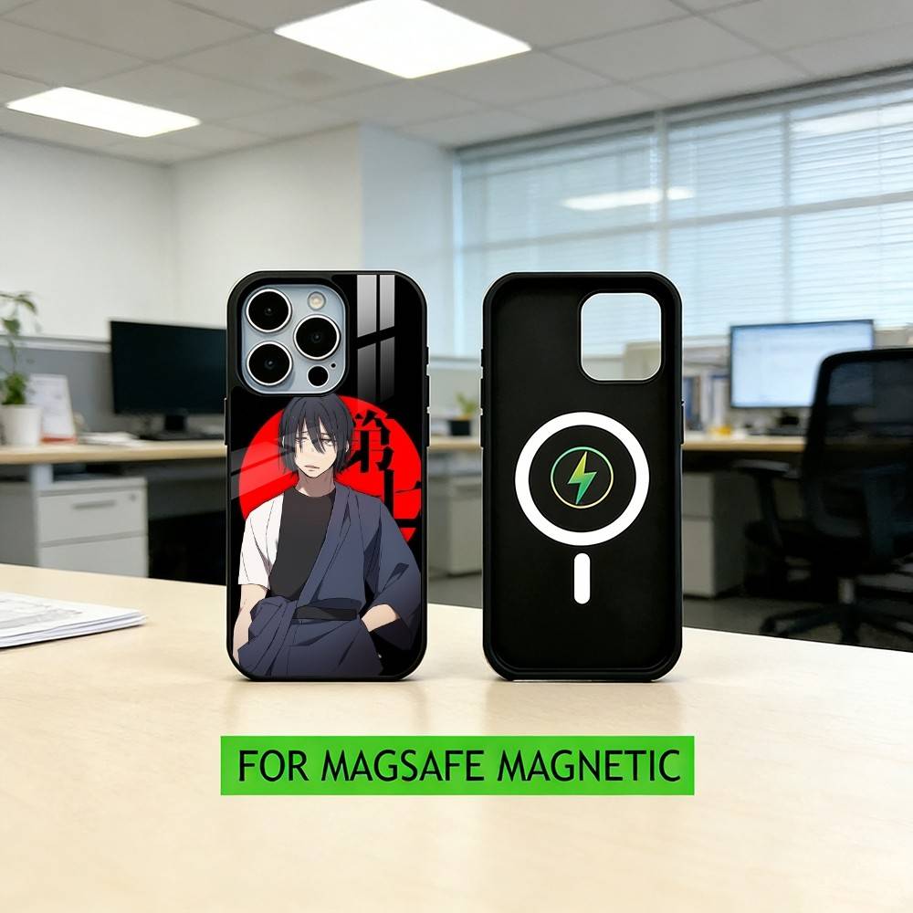 Benimaru Shinmon Fire Force Logo Phone Case For iPhone17,16,15,14,13,12,11 Plus,Pro Magnetic For Magsafe Wireless Charging