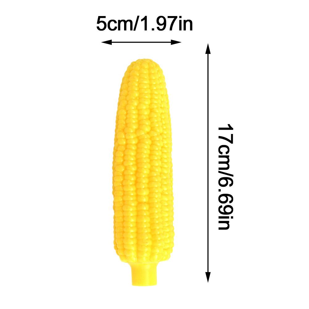 Латексные желтые игрушки в форме кукурузы для маленьких собак, звучащие, устойчивые к укусам, скрежещущие, скука, чистка зубов для собак, дразнящие, облегчающие чистку зубов