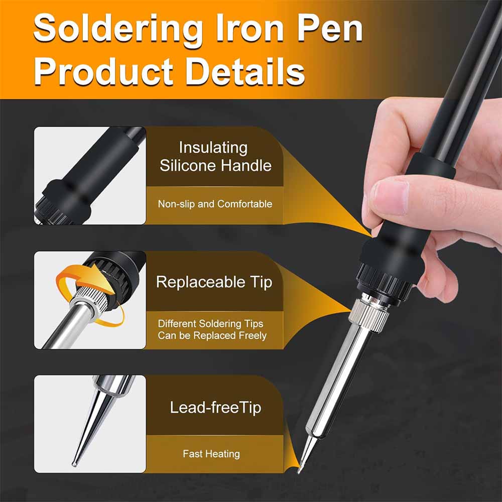 Беспроводной паяльник с регулируемой температурой, электрический сварочный набор для аккумуляторов DEWALT, Makita, Milwaukee, Bosch 18 В