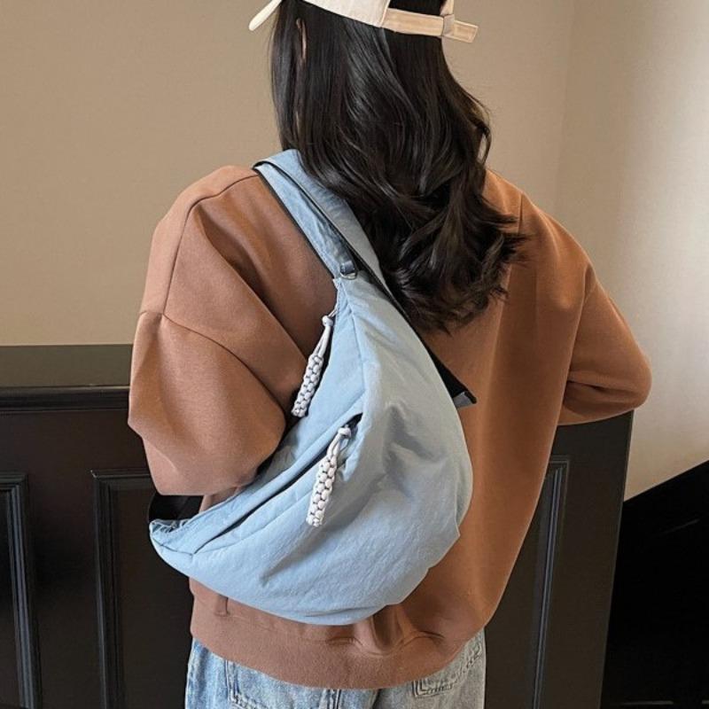 Casual Messenger Bag Fashion Trend Student Personalized Dumpling Bag Large Capacity Fresh Tote Bag Shoulder Bag