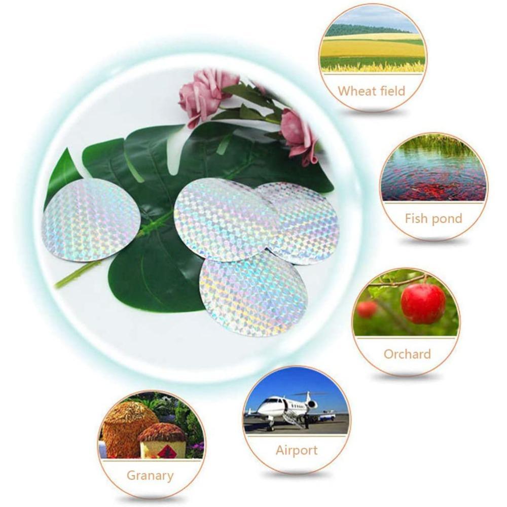 40Pcs Double-Sided Reflective Bird Repellent Tape Reflective Bird Scare Tape Fences Railings